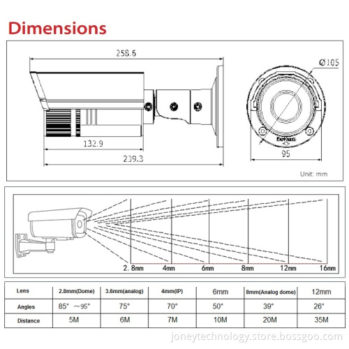 Hikvision IP Camera with 1.3MP IR Bullet, Vari-Focal, Poe (DS-2CD2610F-IS)